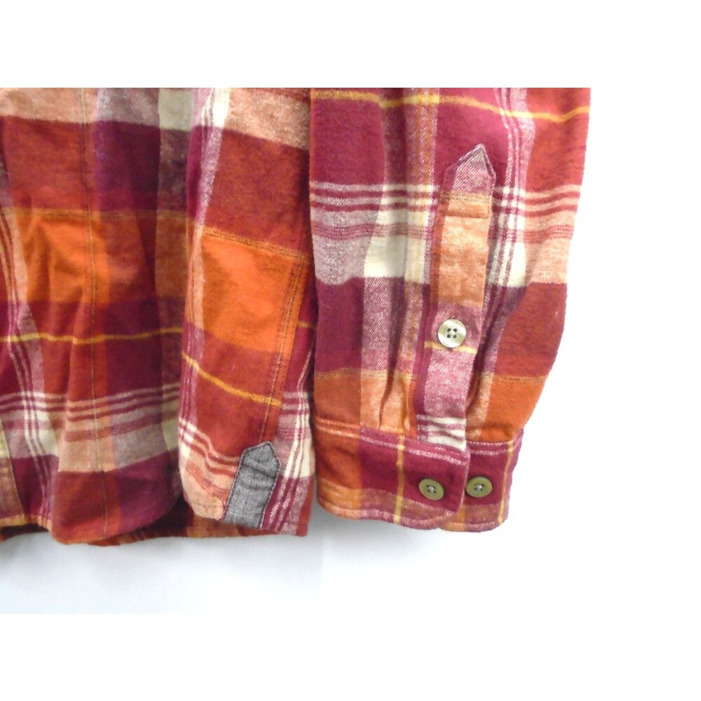 Carhartt Men’s Size Large Slim Fit Hubbard Flannel Shirt 100% Cotton 10087-B0R - Picture 7 of 9